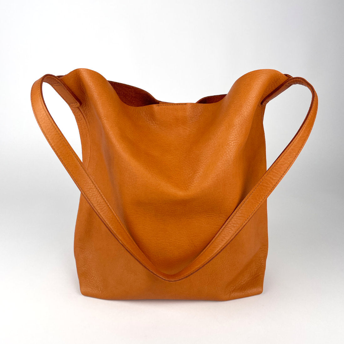TROSA Bucket Tote | cognac // Sample Sale